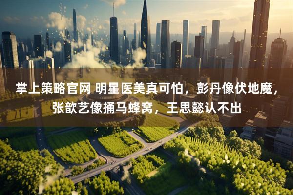 掌上策略官网 明星医美真可怕，彭丹像伏地魔，张歆艺像捅马蜂窝，王思懿认不出